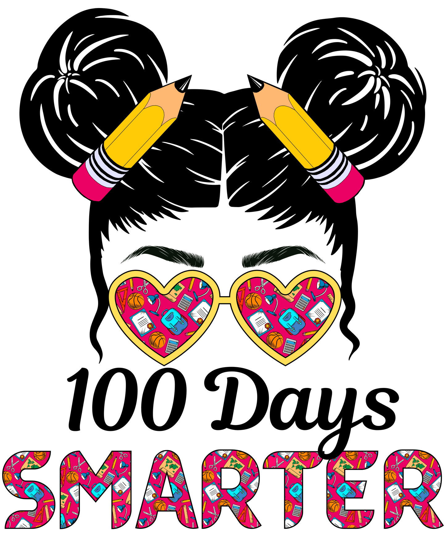 100 Days of School 100 days smarter straight