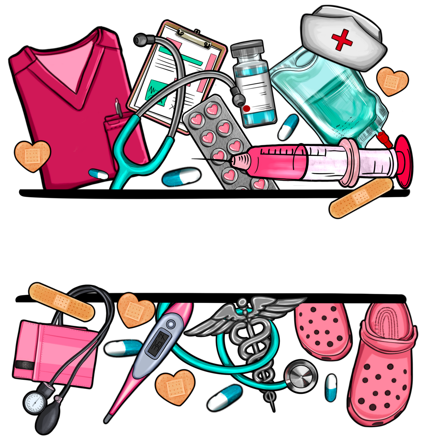 Happy Nurse Week (Comment name to Input (Black Writing)