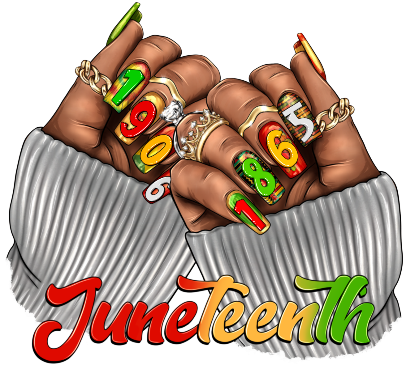 Juneteenth Nails
