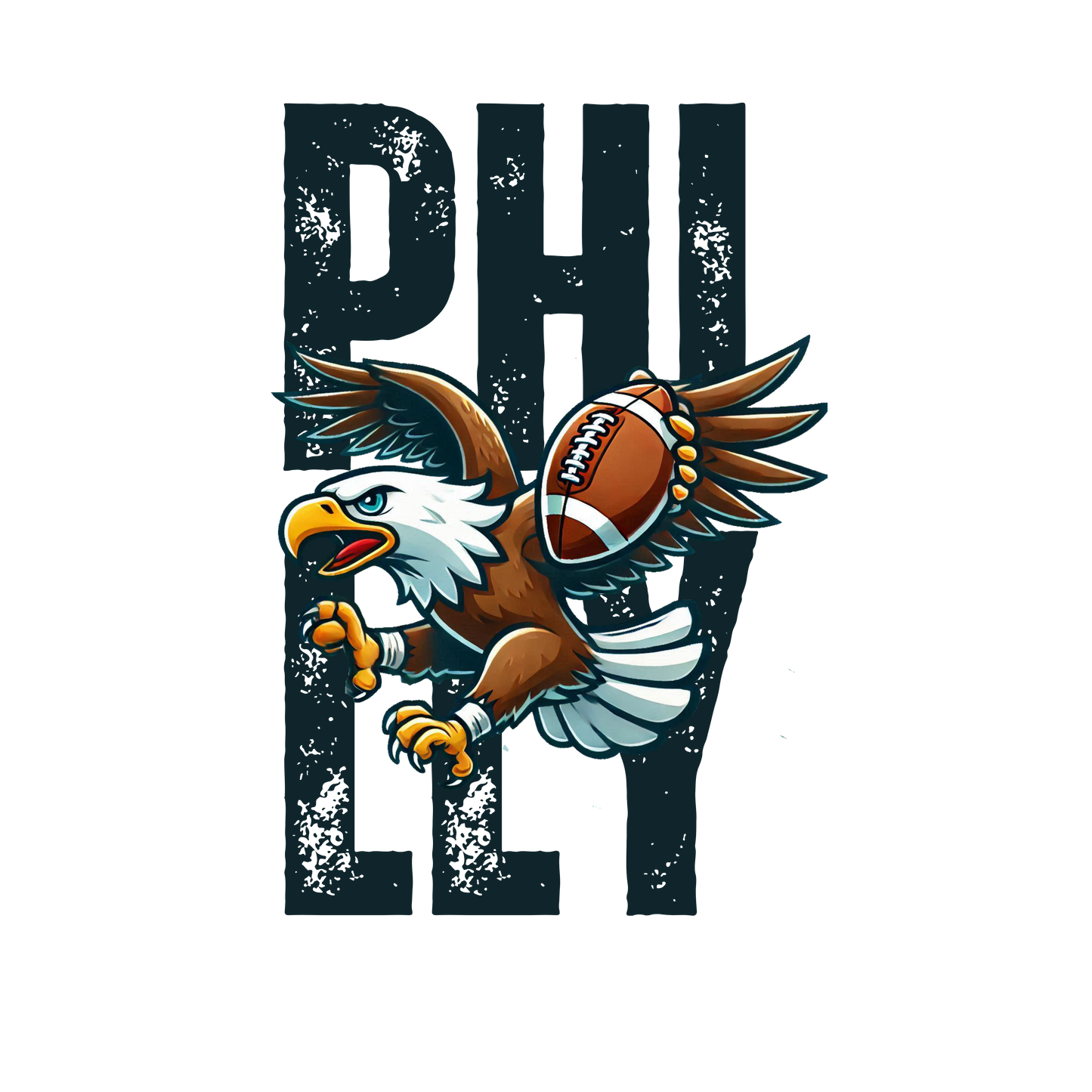 SuperBowl 2025 Philly green writing