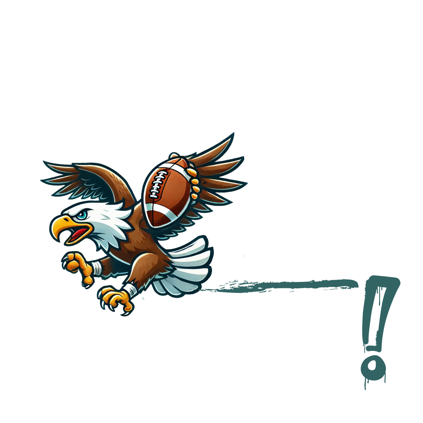 SuperBowl 2025 F around and find out White writing