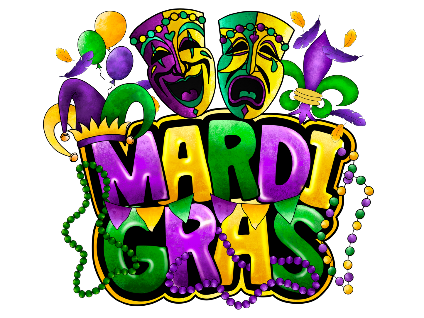 Mardi Gras 2 faces