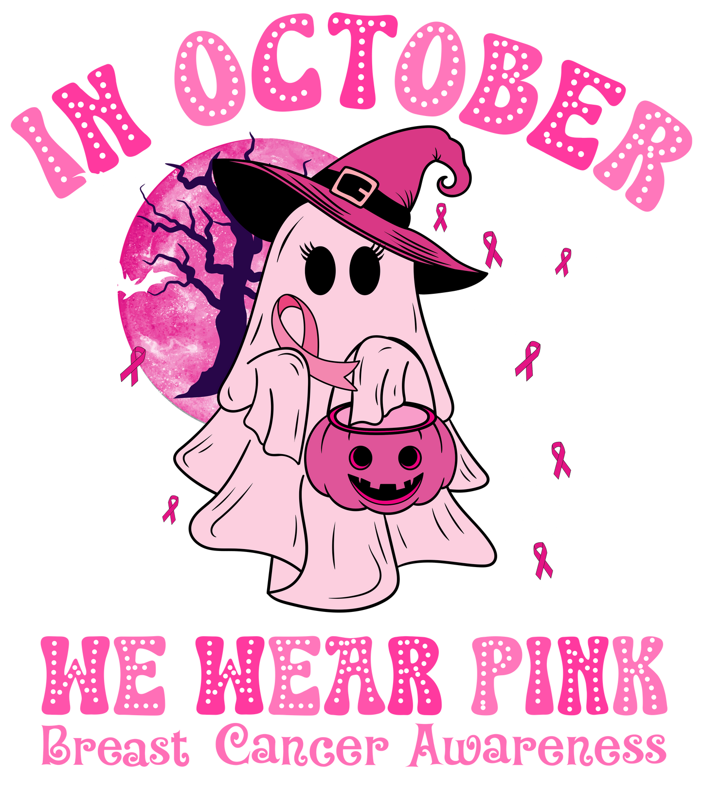In October we wear Pink Ghost