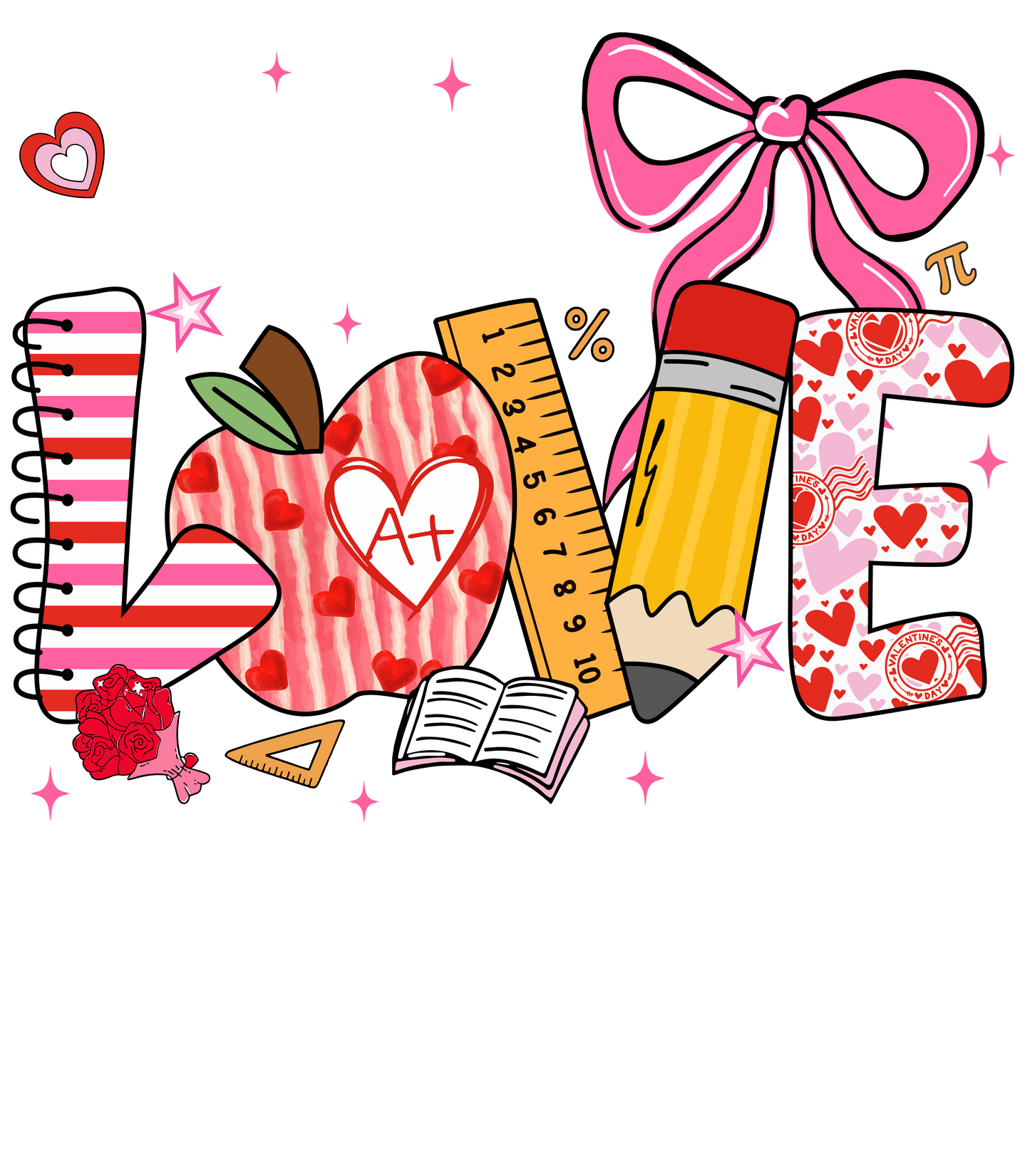 Valentine Day Love black or white writing