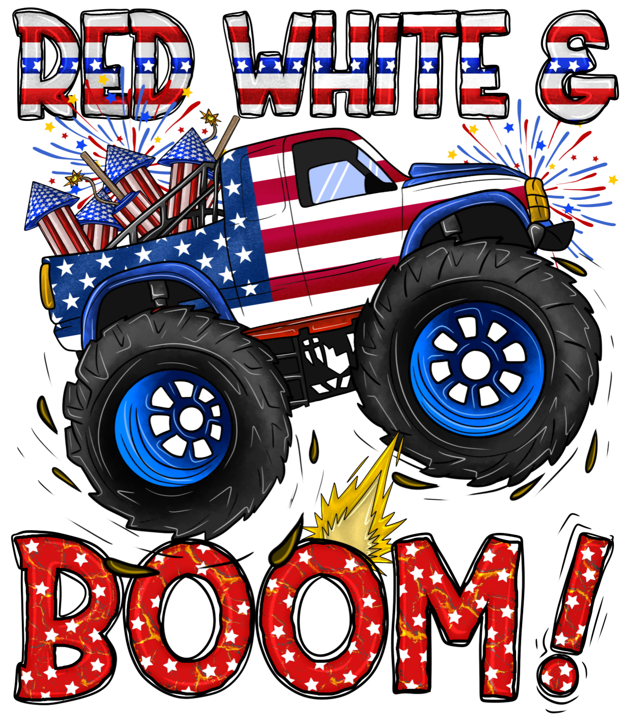 RED WHITE BOOM