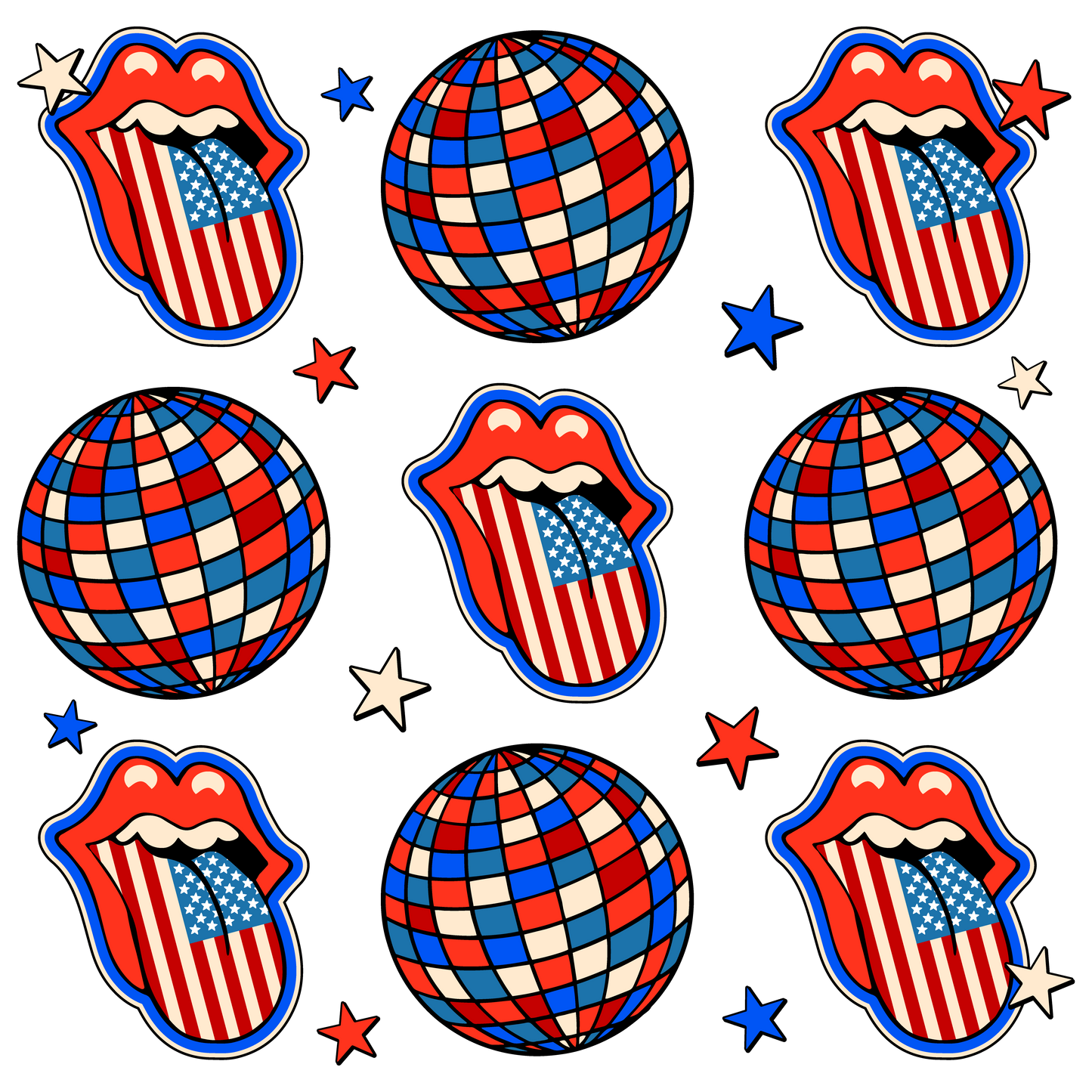 Retro Ball 4th Of July