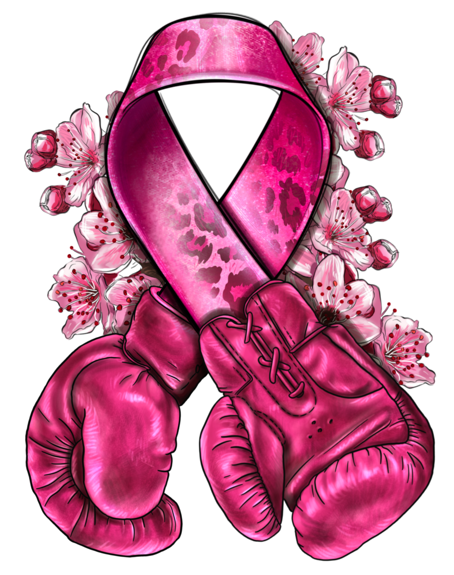 Cancer Boxing Glove ribbon