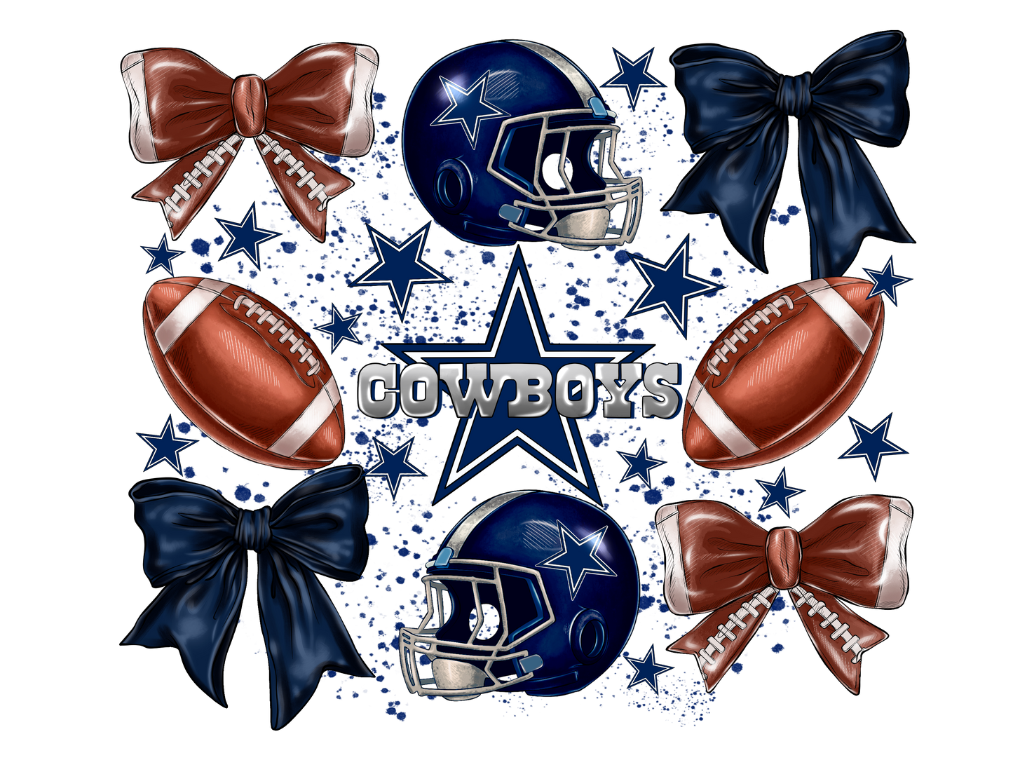 Cowboys Bow and Helmets