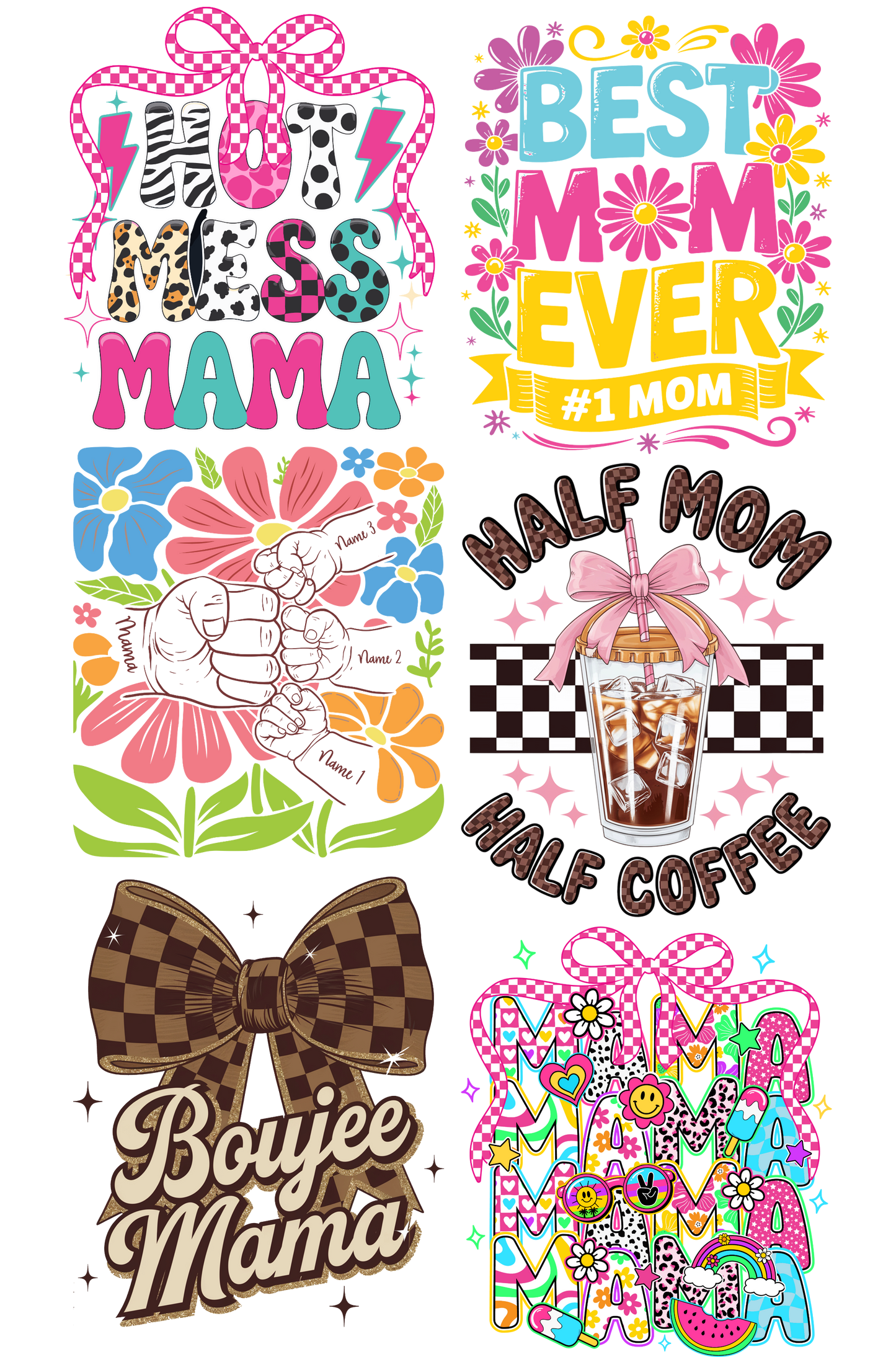 Mother's Day PRE MADE Gang Sheet 6 Images