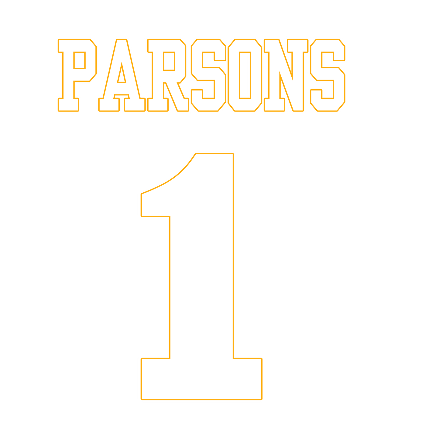 Micah 2 Hunter Green outline writing or White Outline writing