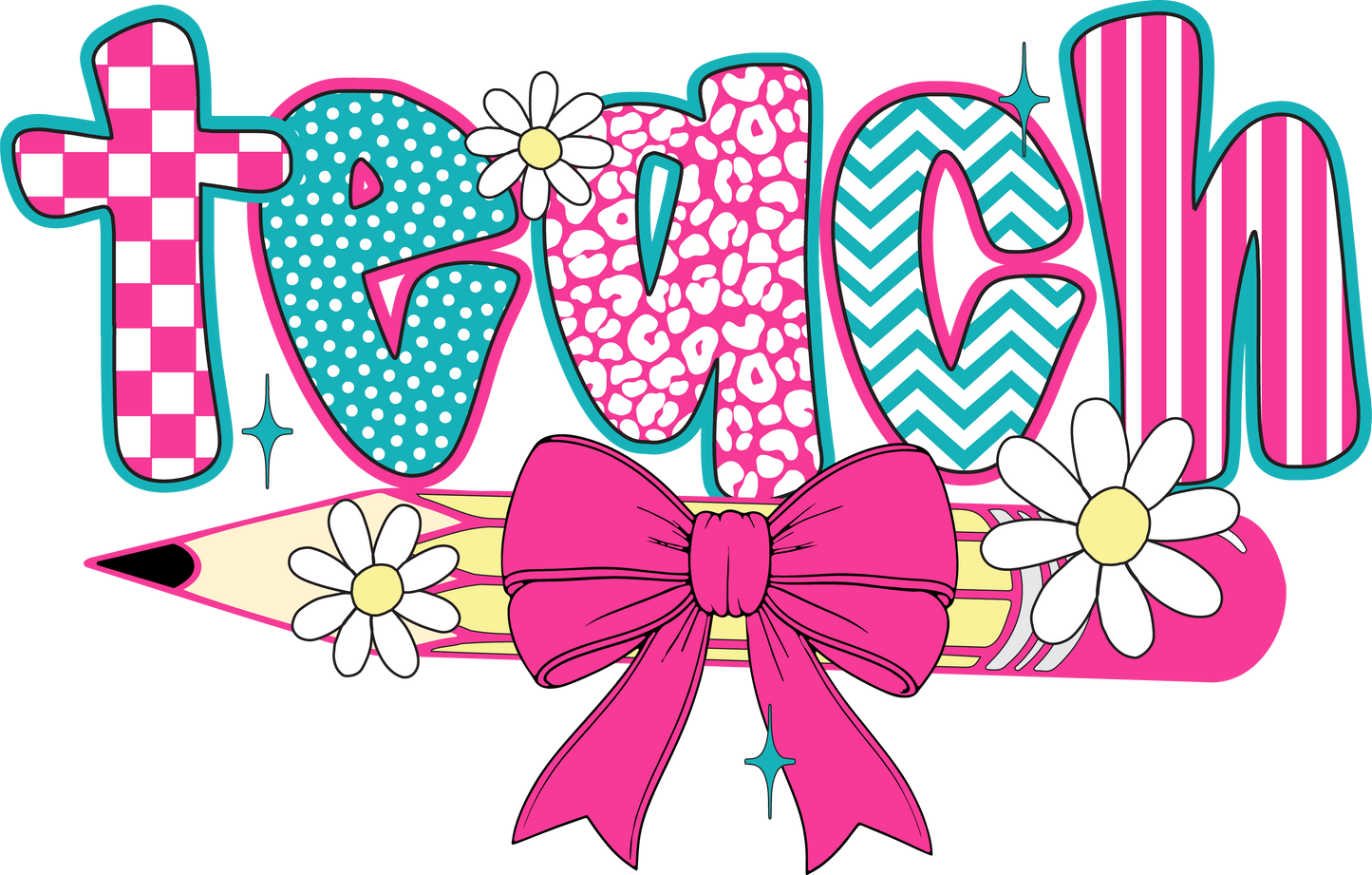Teach Pink bow