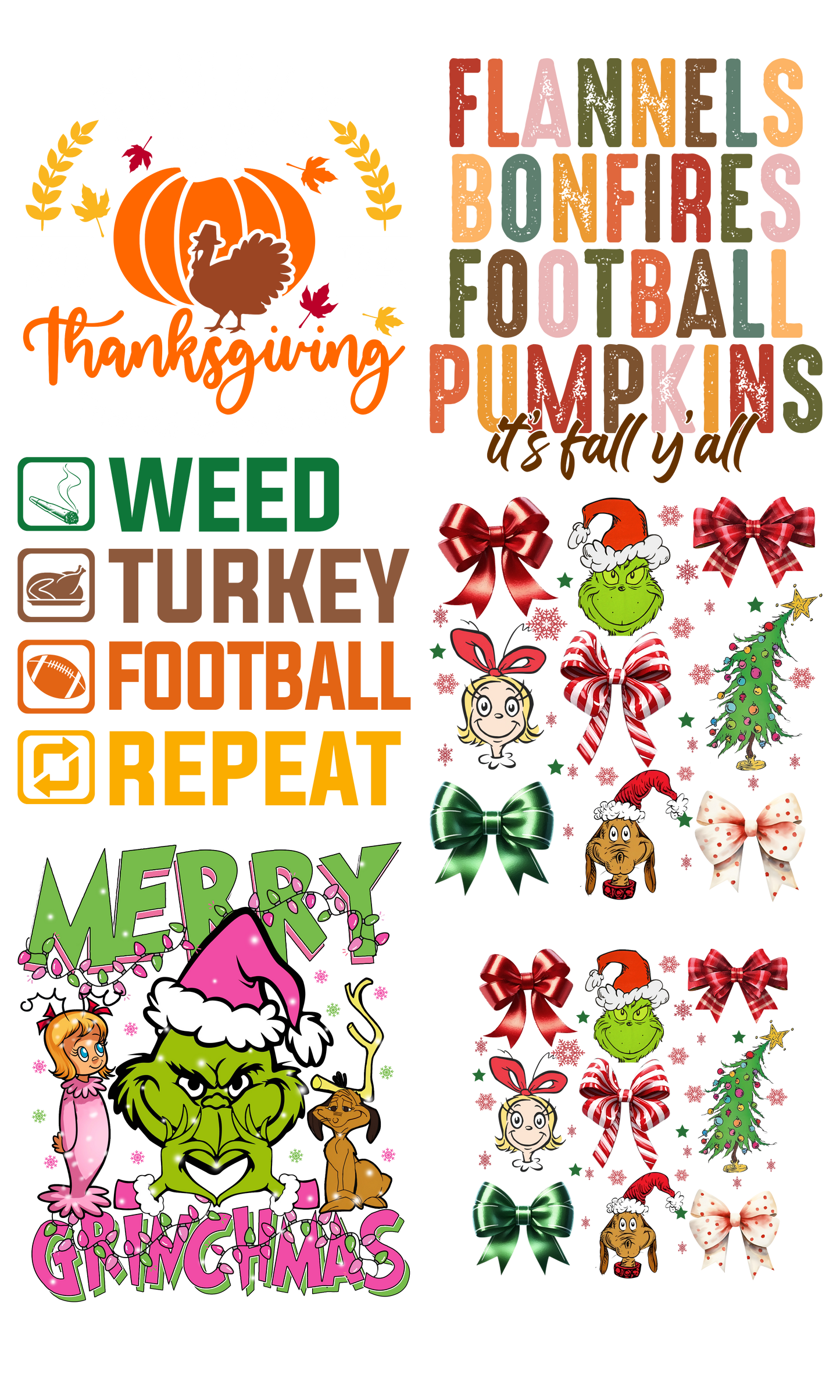 Fall and Christmas
