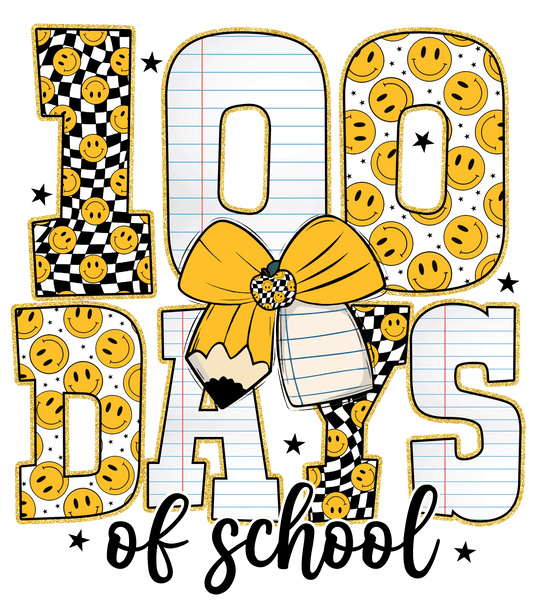 100 Days white or black writing