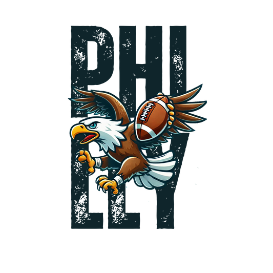 SuperBowl 2025  Philly green  writing