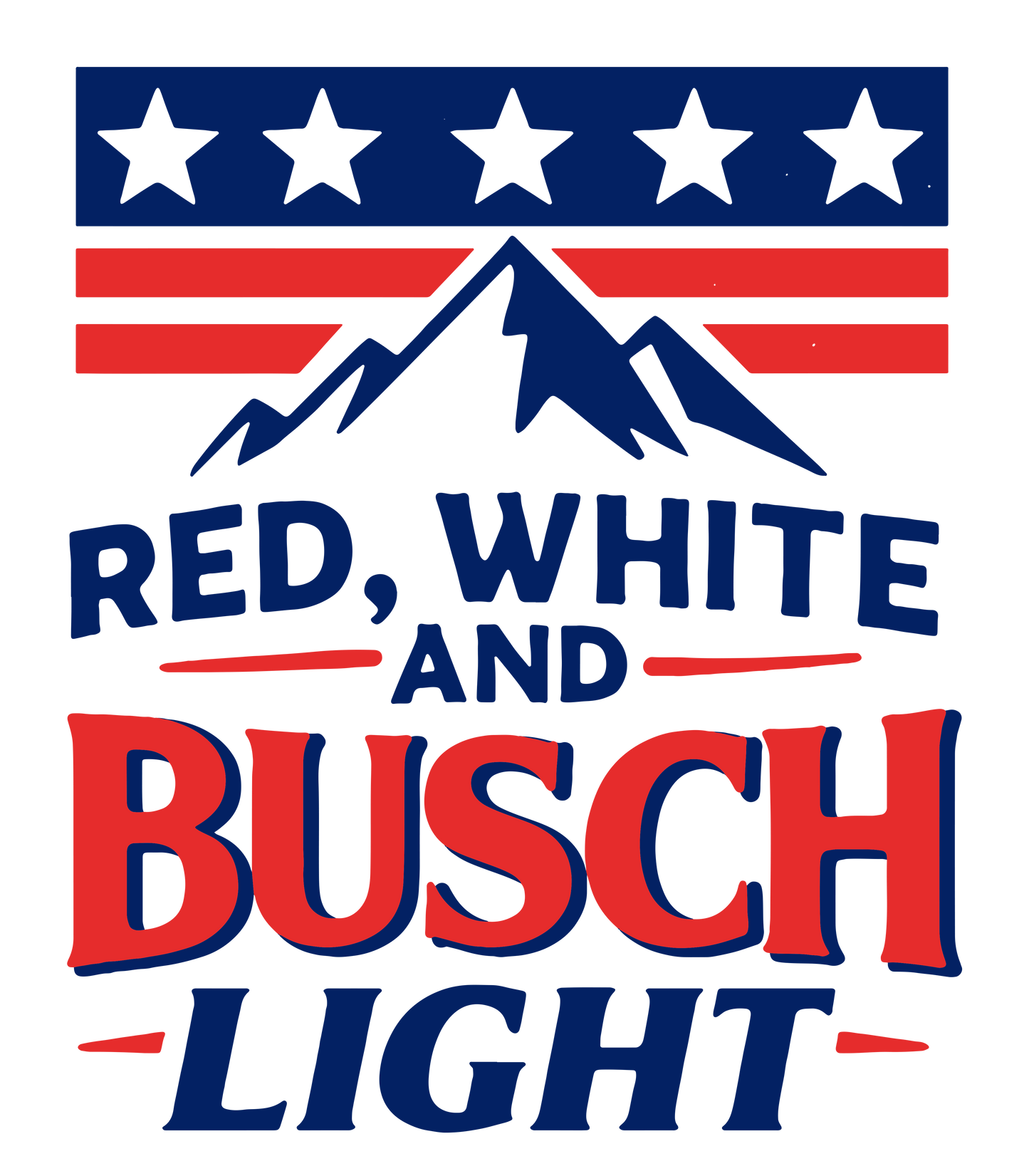 Red White Coors Light/Busch