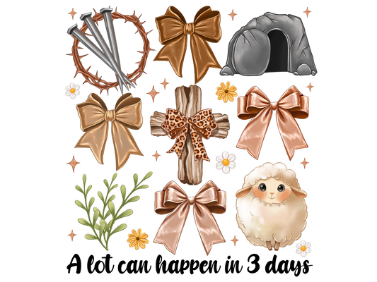 Easter A lot can happen in 3 days