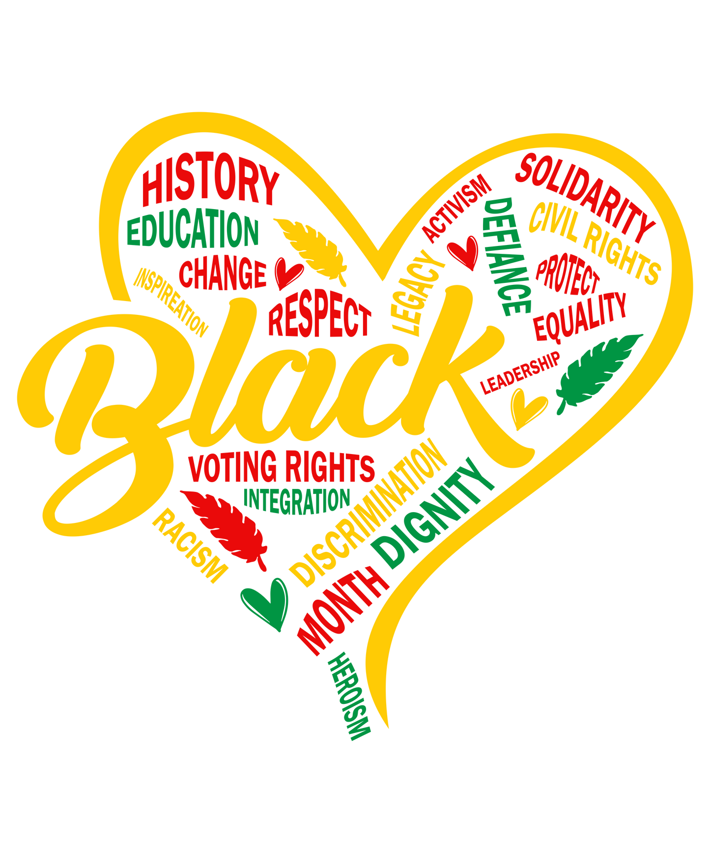 Black History Heart