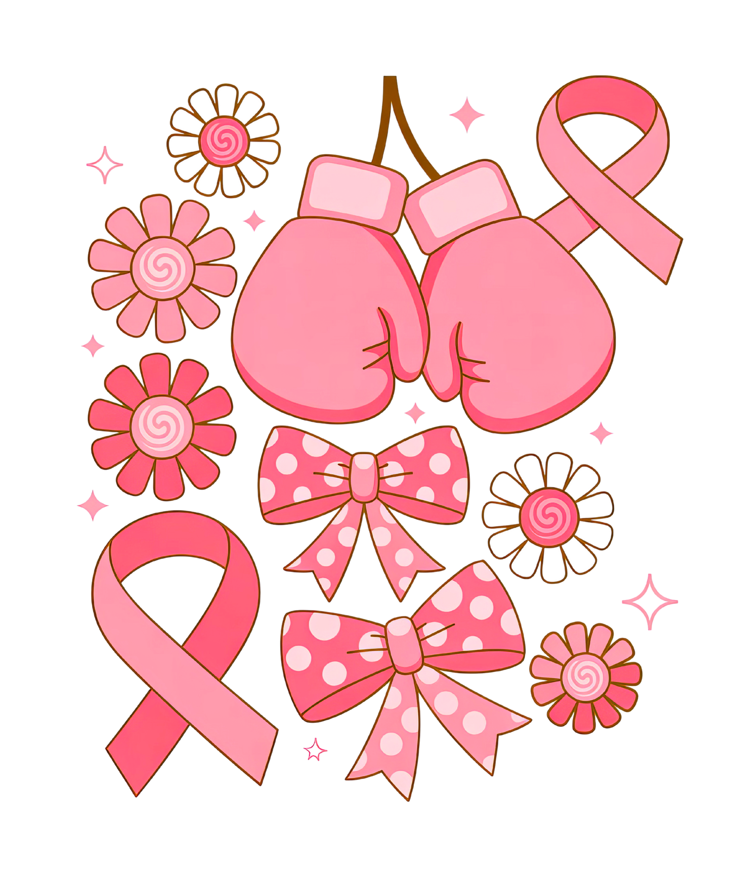 Cancer Gloves and ribbons