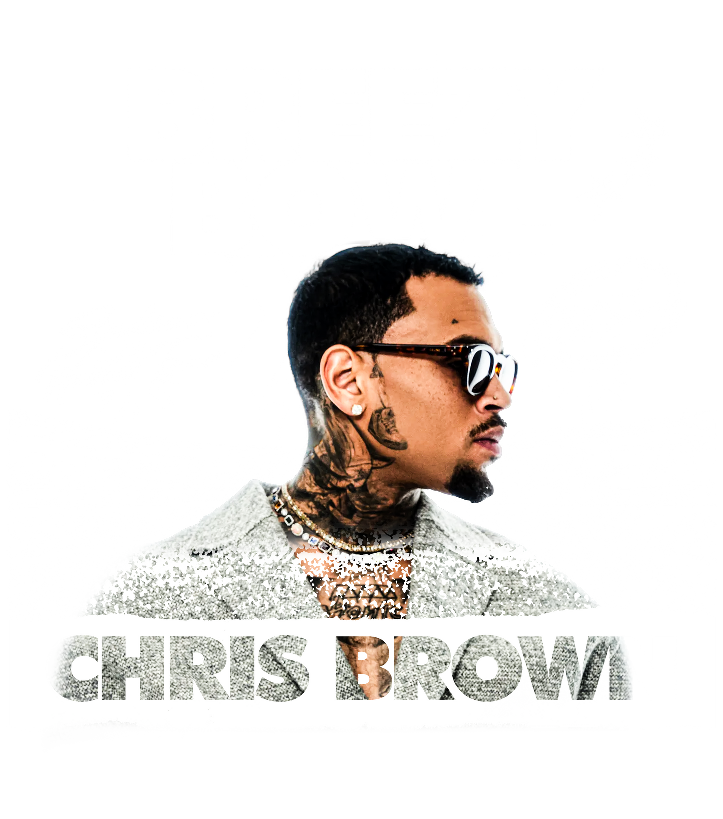 Breezy Bowl Tour Black and White Writing Chris Brown