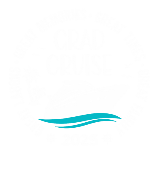Graduation Cruise White Writing