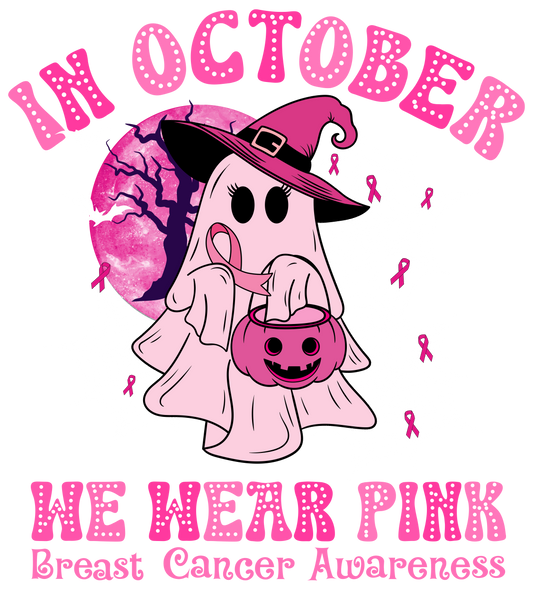 In October we wear Pink Ghost