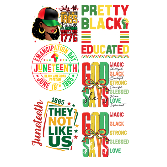 Juneteenth Pre Made Gang Sheet