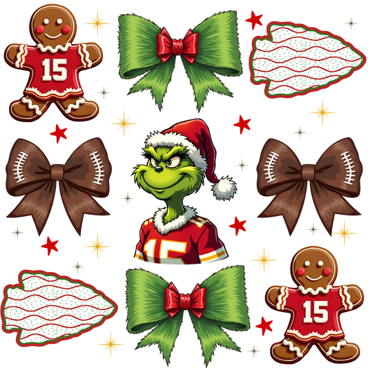 Kansas City Grinch Bows