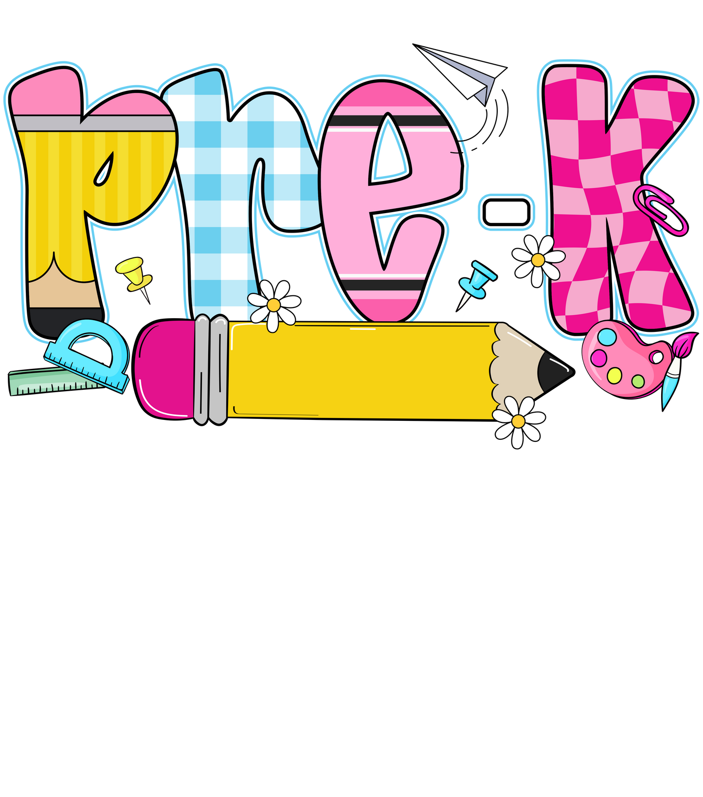 Pre- K Teacher (name can be added on the pencil)