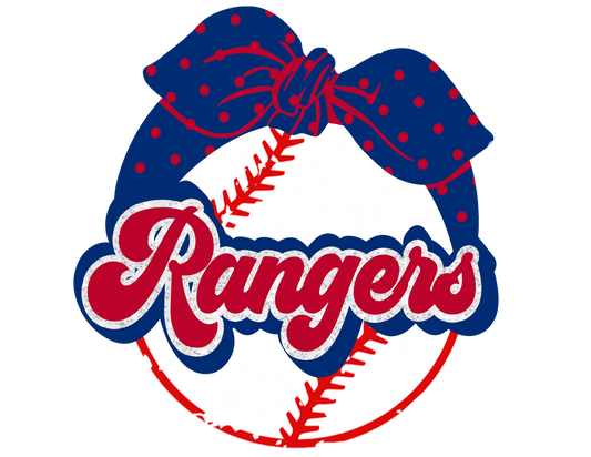 Rangers Polka Dot bow
