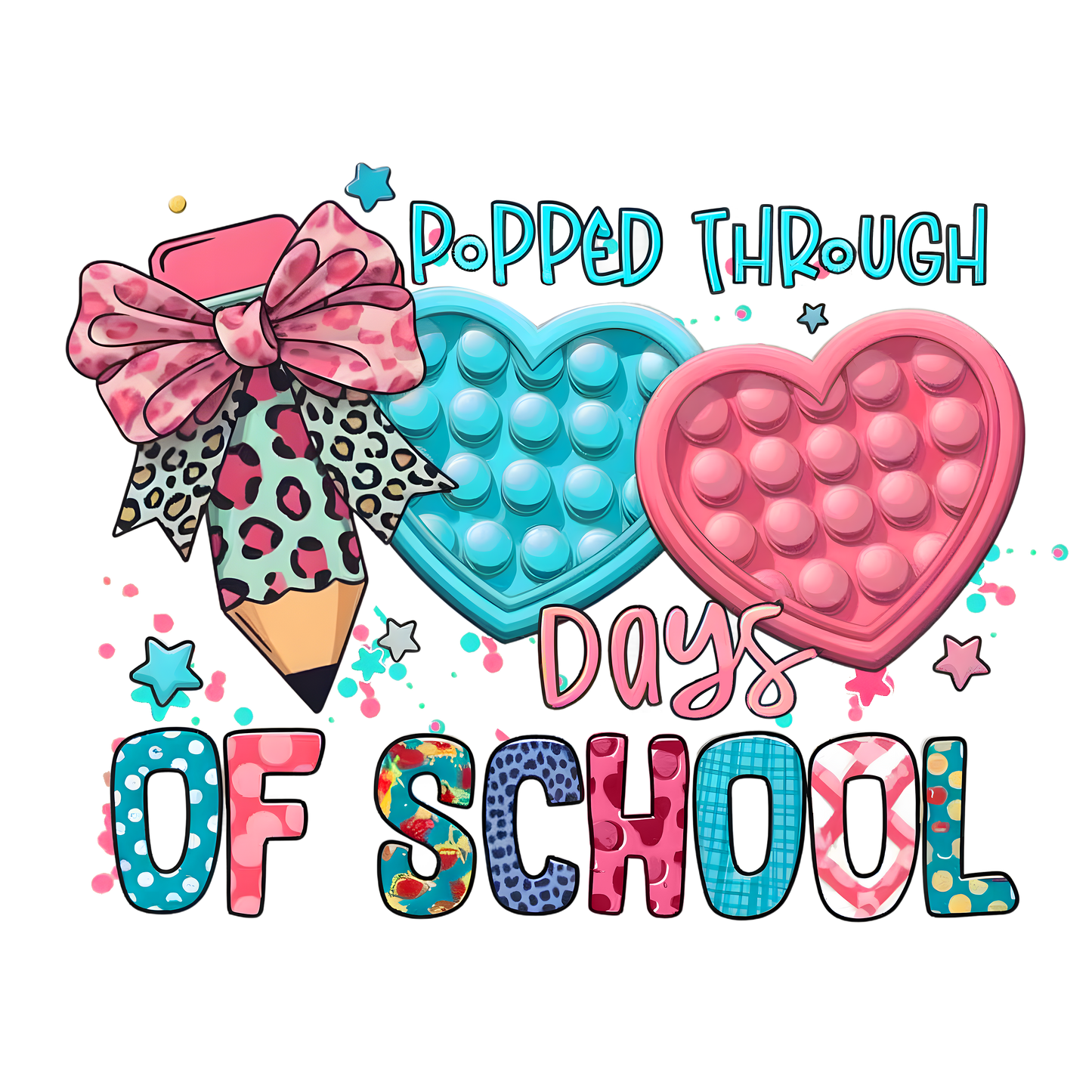 100 Days of School Popped