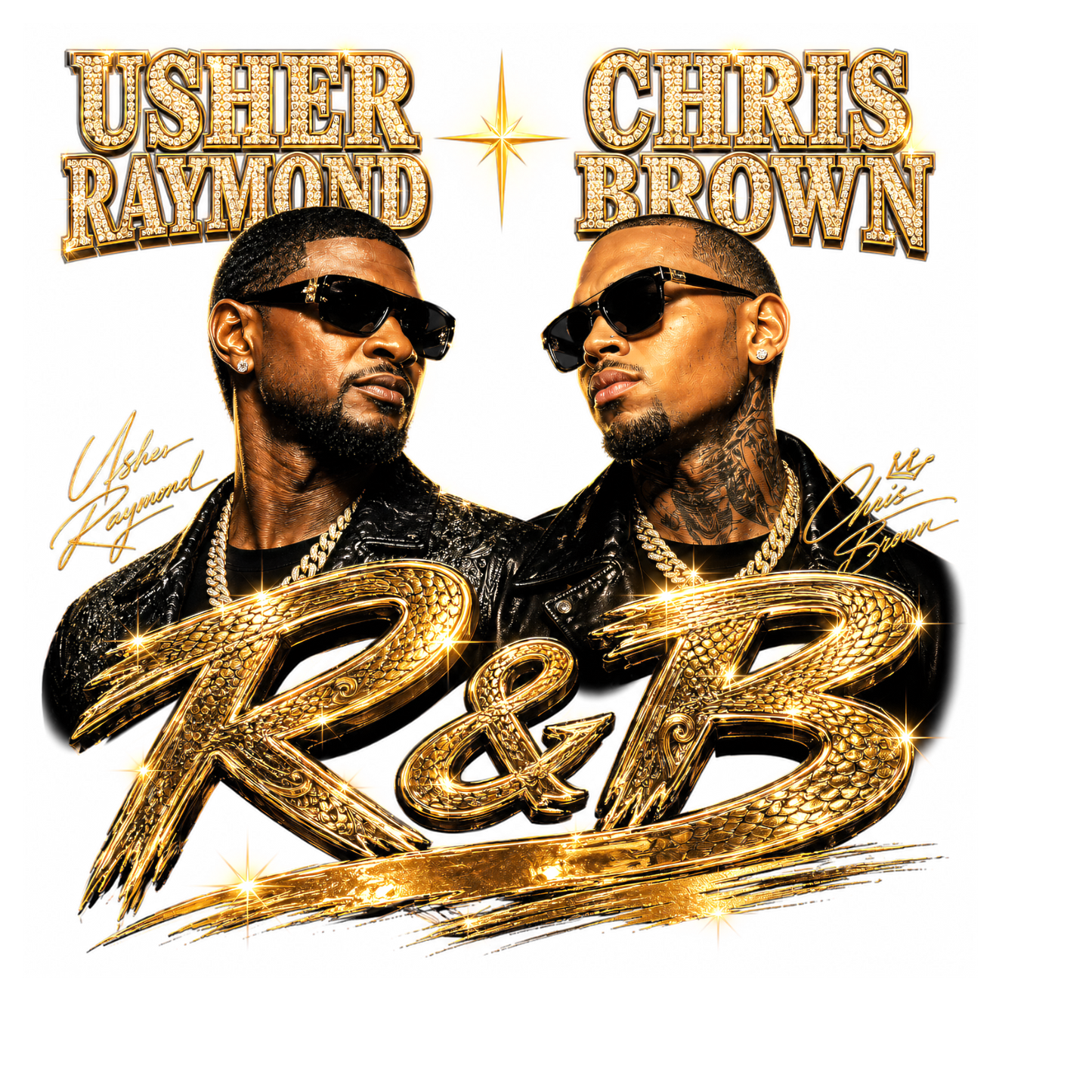 Usher and Chris Gold