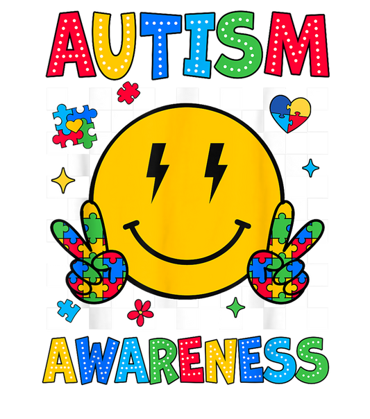 Autism Awareness Smiling Face