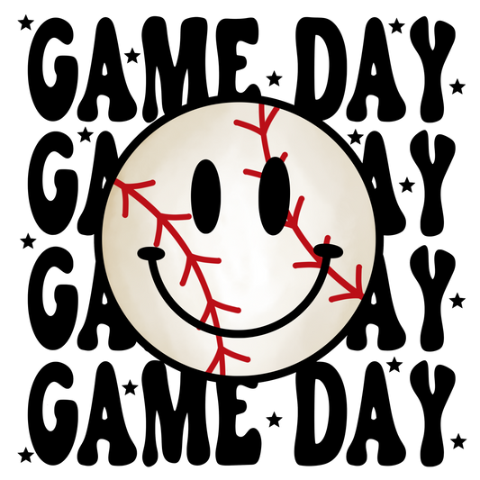 Game Day Retro Smiley face