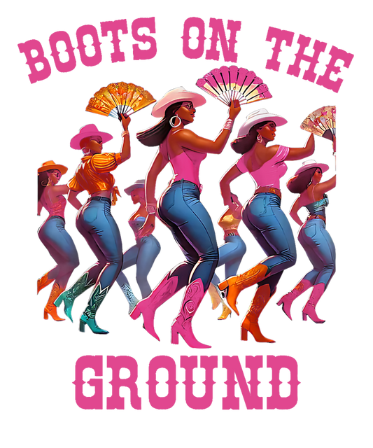 Boots on The Ground Pink