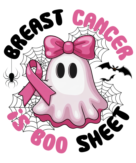 Boo Sheet Black and Pink