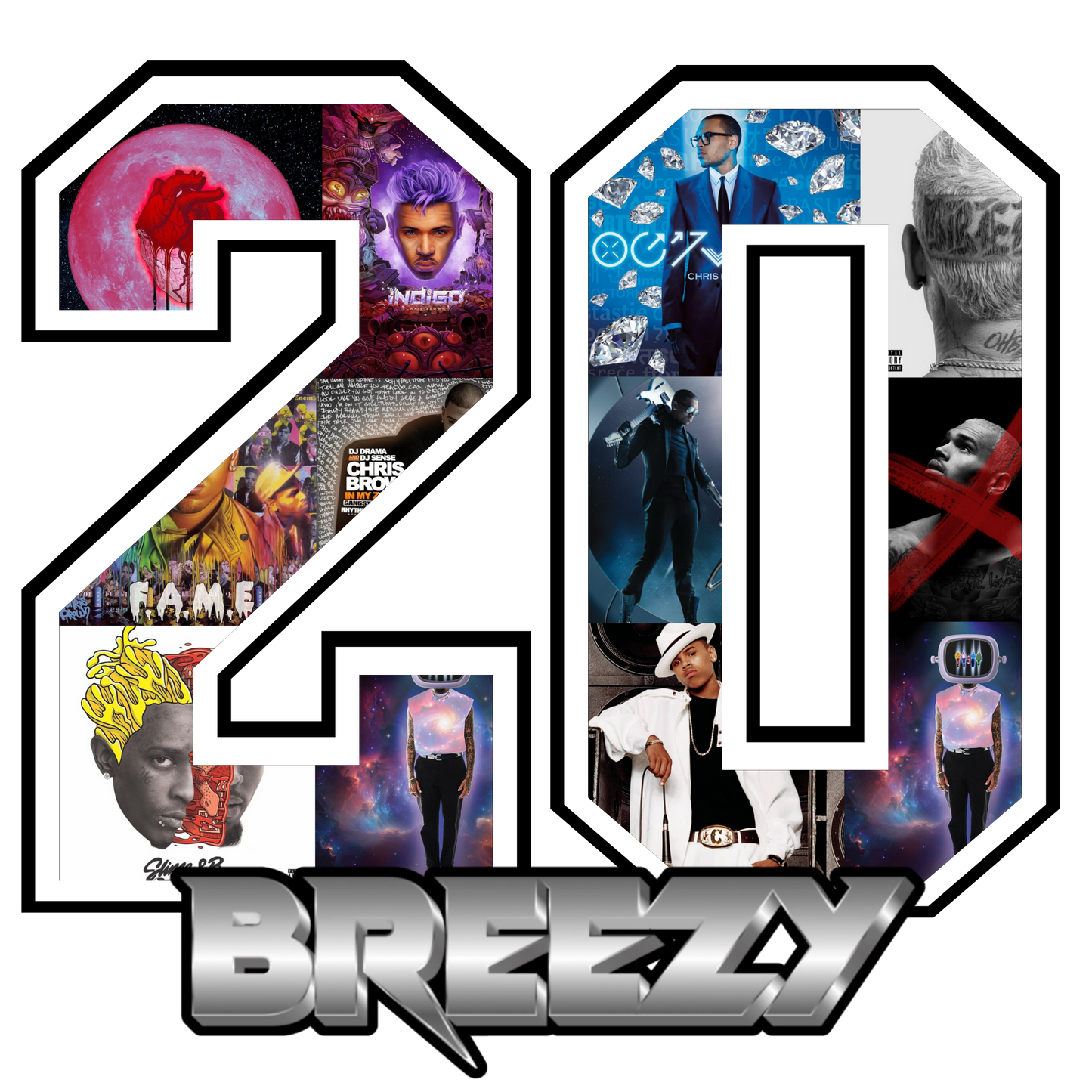 Chris Brown Breezy 20 Jersey