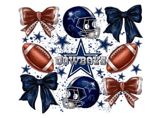 Cowboys Bow and Helmets