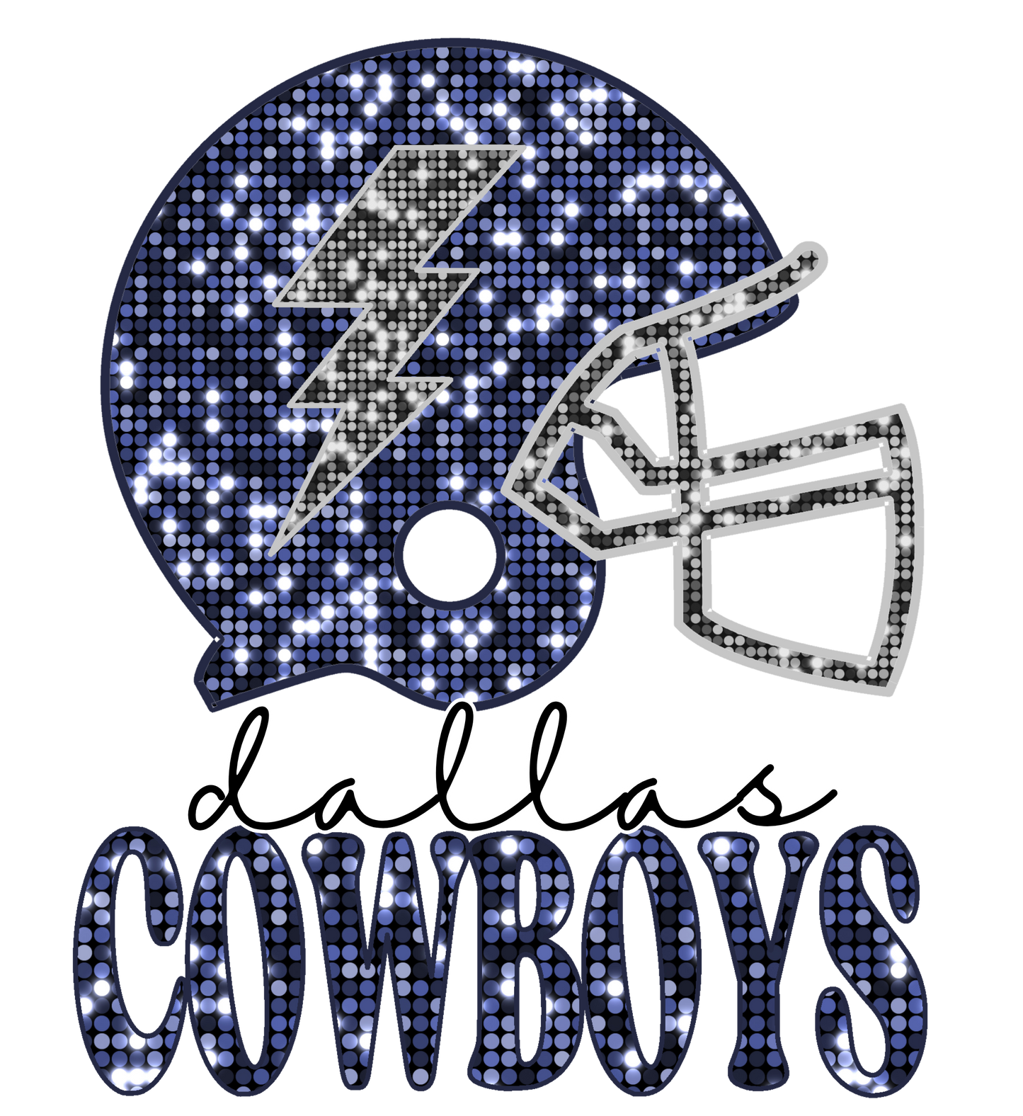 Dallas Glitter Helmet
