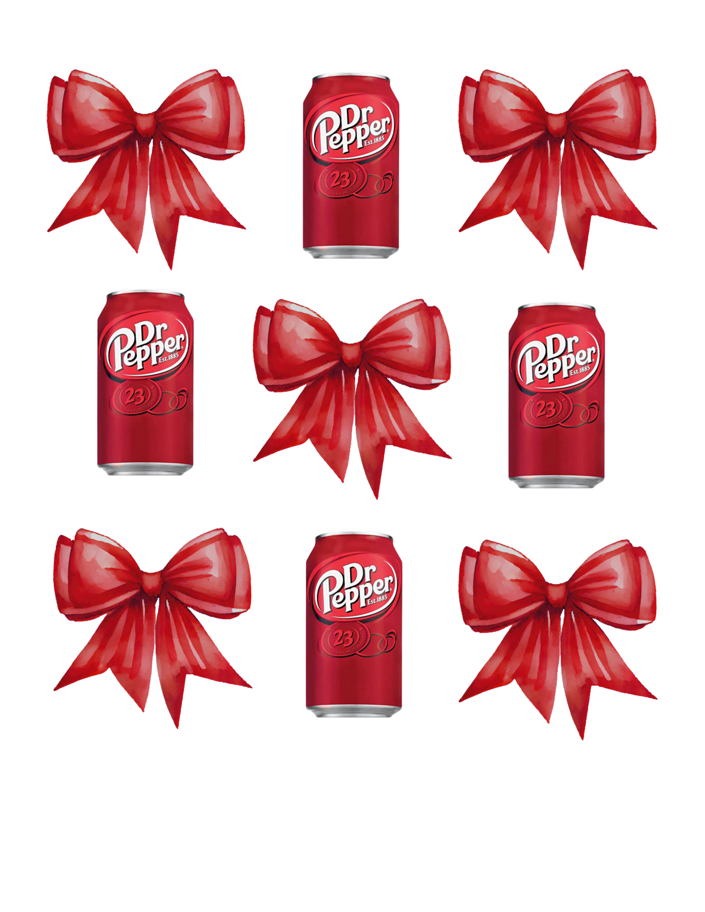 Dr Pepper Bows