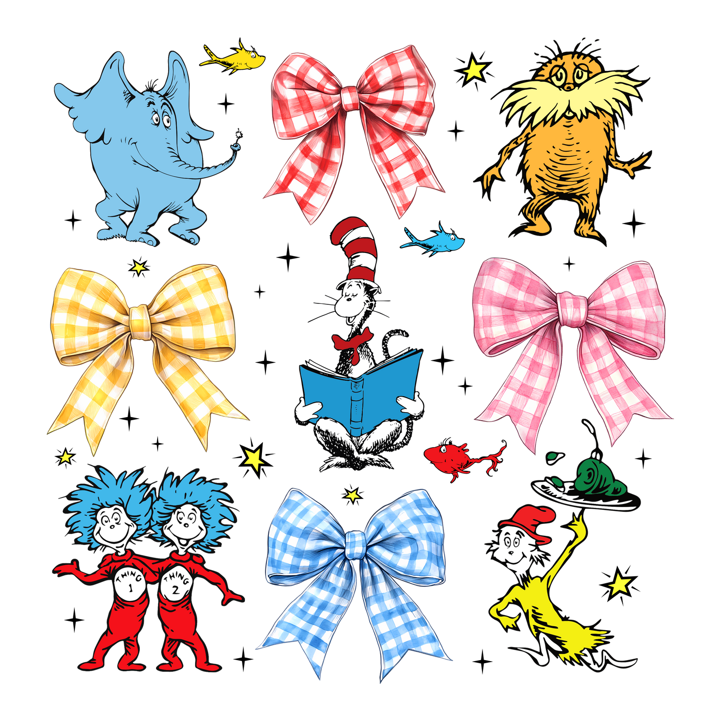 Dr. Seuss 4 bows