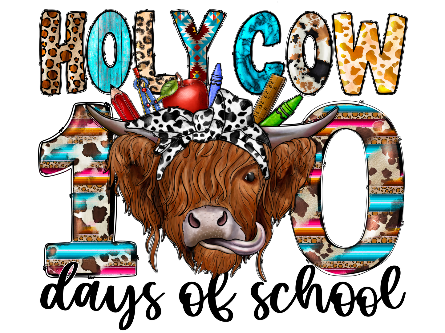 100 Days of School Holy Cow