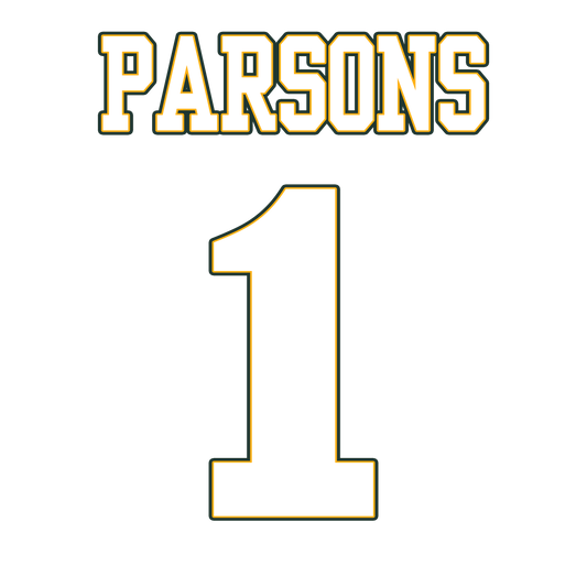 Micah 2 Hunter Green outline writing or White Outline writing