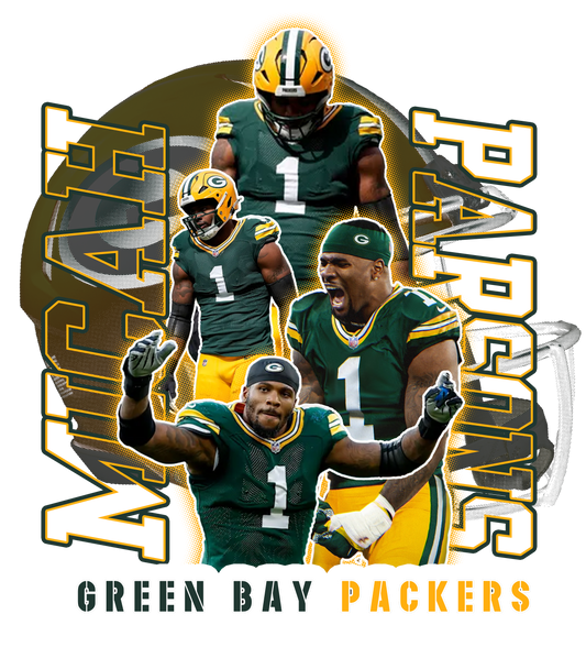 Micah 1 Hunter Green outline writing or White Outline writing