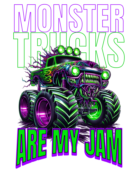 Monster Trucks are my Jam Green