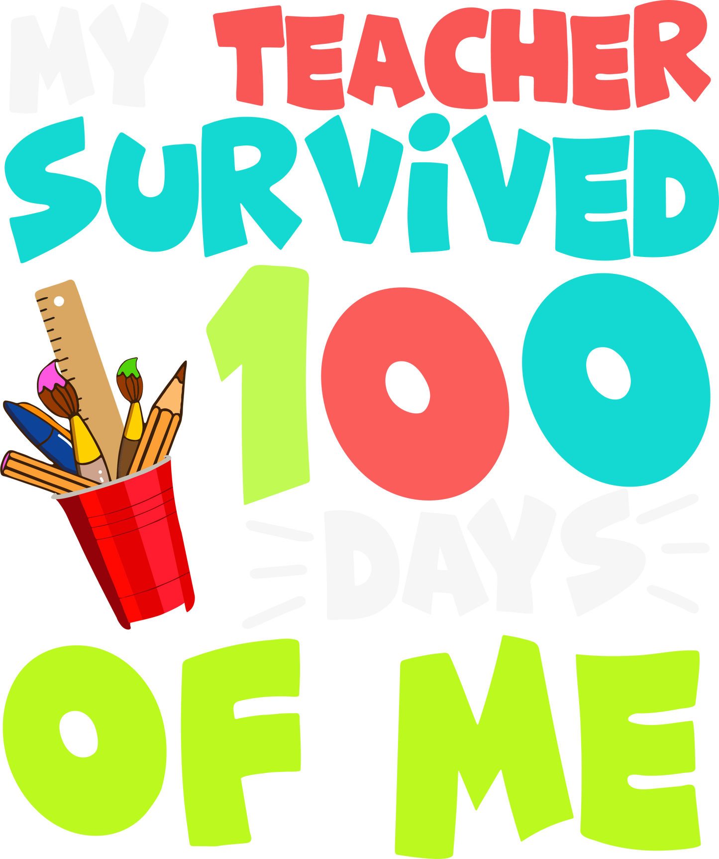 My Teacher survived 100 days of School 2