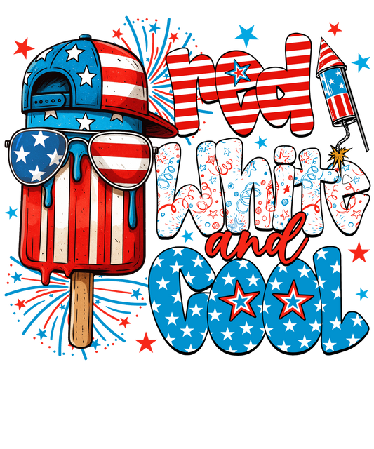 RED WHITE Cool Boy or Girl