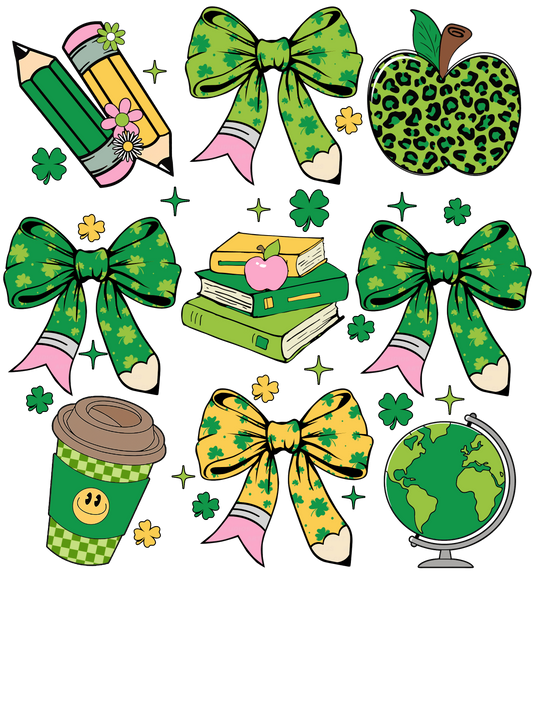 St.Patrick's Day Teacher Books and Bows