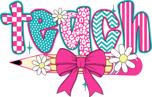 Teach Pink bow