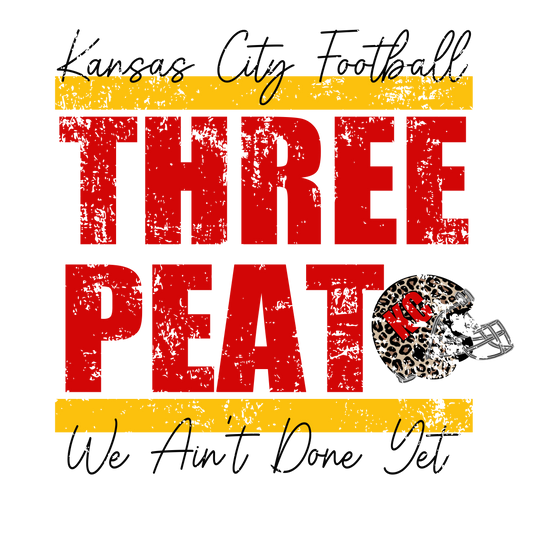 Kansas City Football 3 Peat helmet